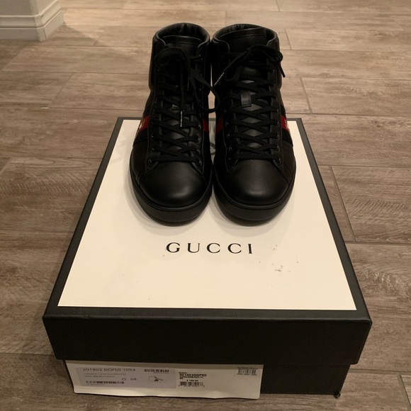 Gucci Shoes Gucci Ace High Bumble Bee Sneaker Poshmark